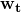 \mathbf{w_{t}}