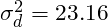 \sigma^{2}_{d}=23.16